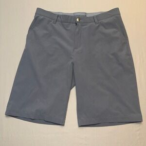 Adidas Golf Shorts Mens 34 Gray Performance Recycled Stretch Flat Front Athletic